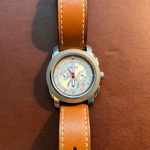 Men’s Fossil Watch Brown Leather Band